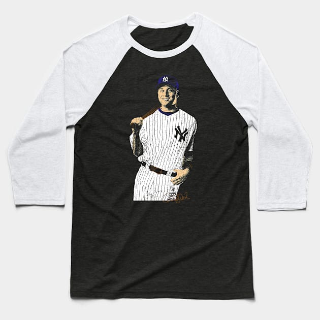 Derek Jeter Baseball T-Shirt by kennethketch